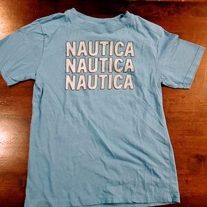 Kids light blue NAUTICA tee size (XL) 7.